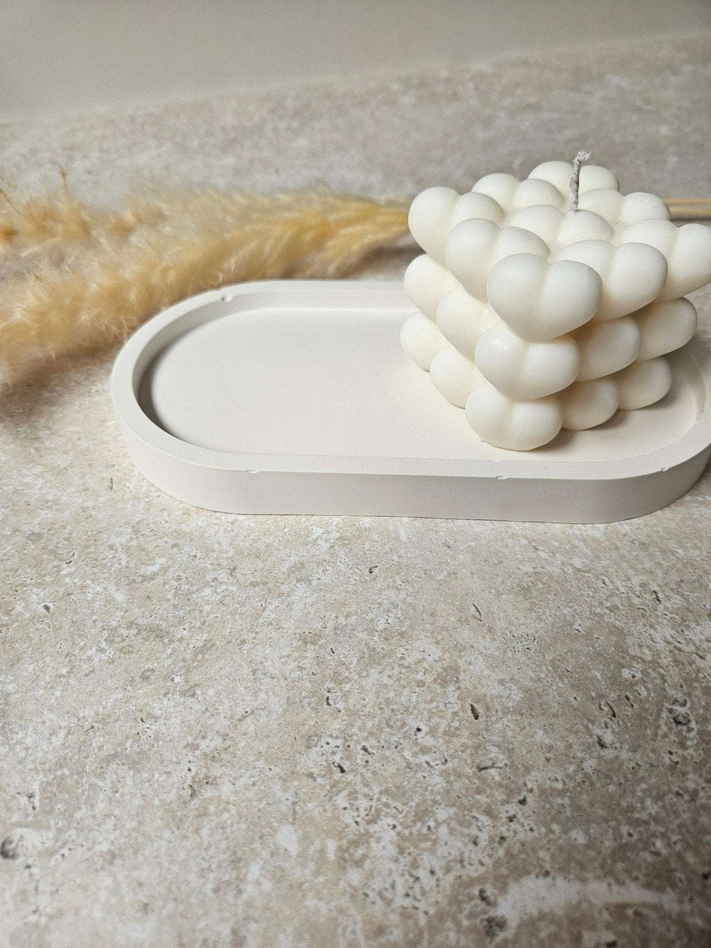 Oval Concrete Tray - Chilo Chic
