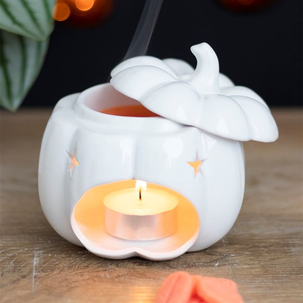 White Pumpkin Oil Burner - Chilo Chic