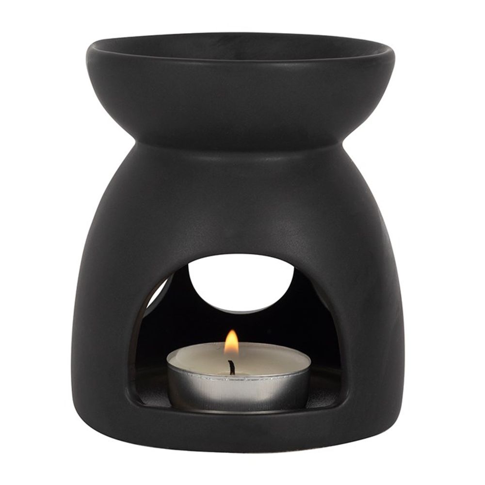 Black Triple Moon Cut Out Oil Burner - Chilo Chic