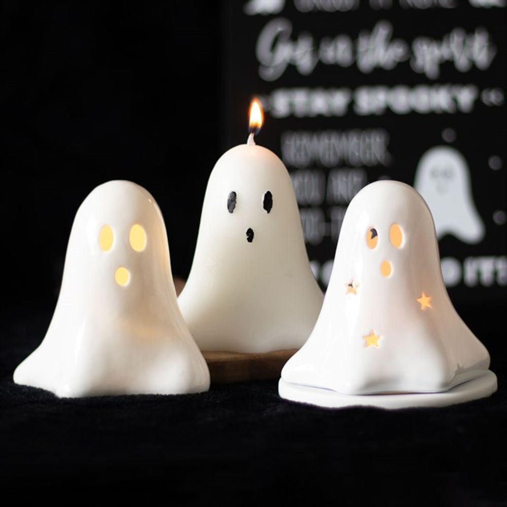 10cm Unscented Ghost Candle - Chilo Chic