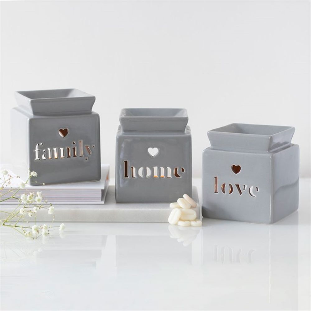 Grey Family Cut Out Oil Burner - Chilo Chic