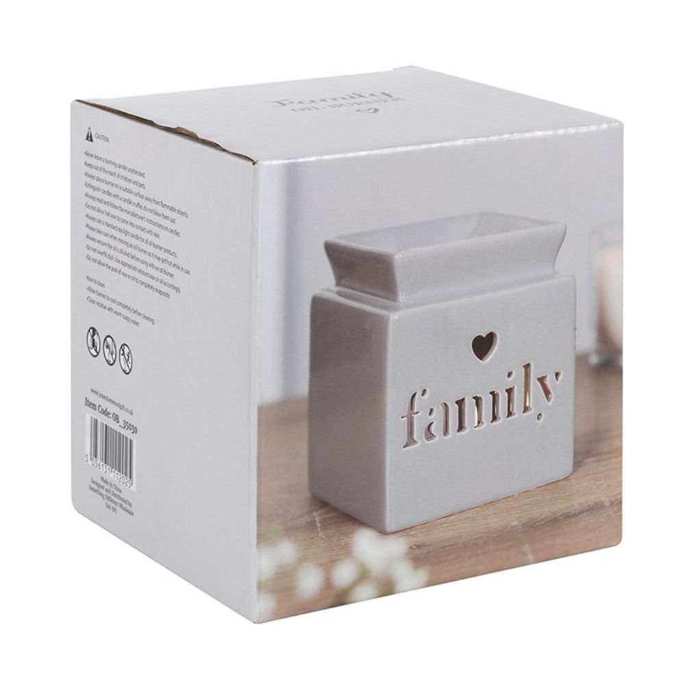 Grey Family Cut Out Oil Burner - Chilo Chic