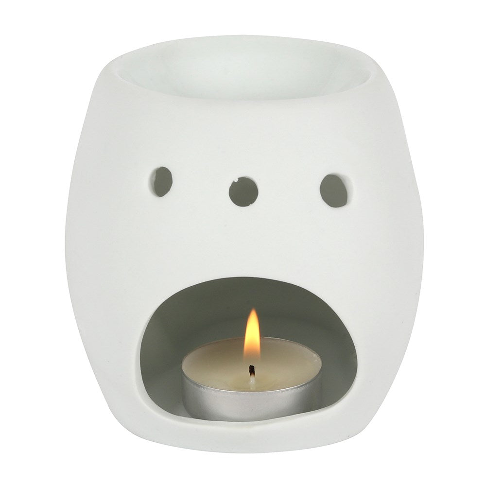 White Skull Oil Burner