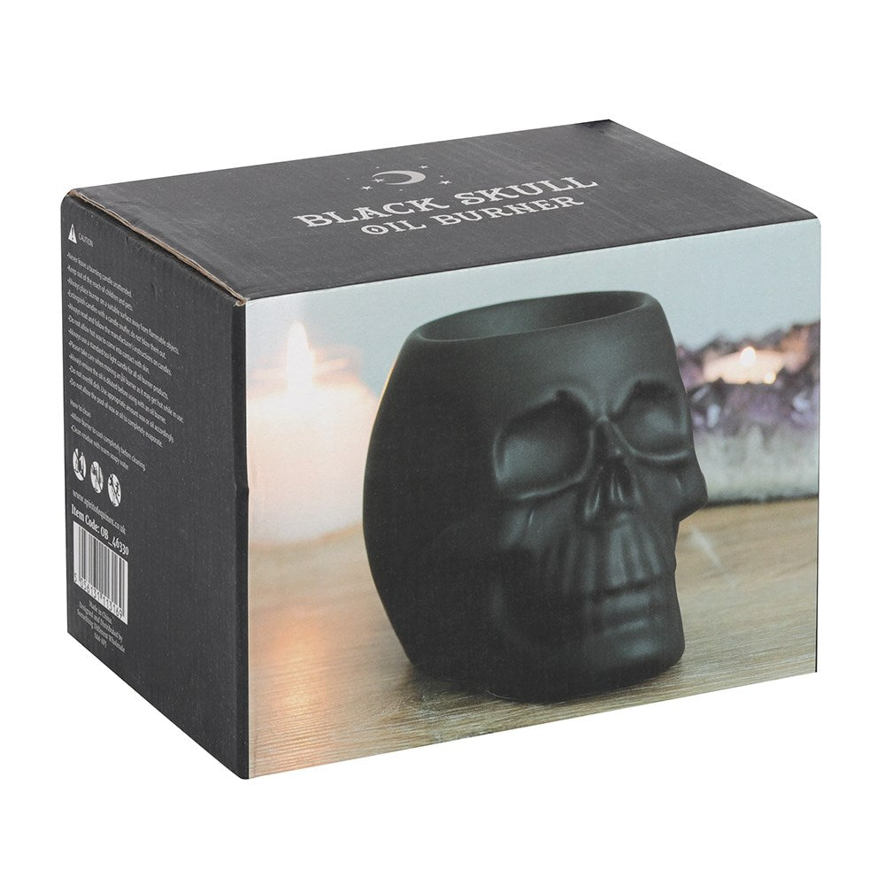 Black Skull Oil Burner - Chilo Chic