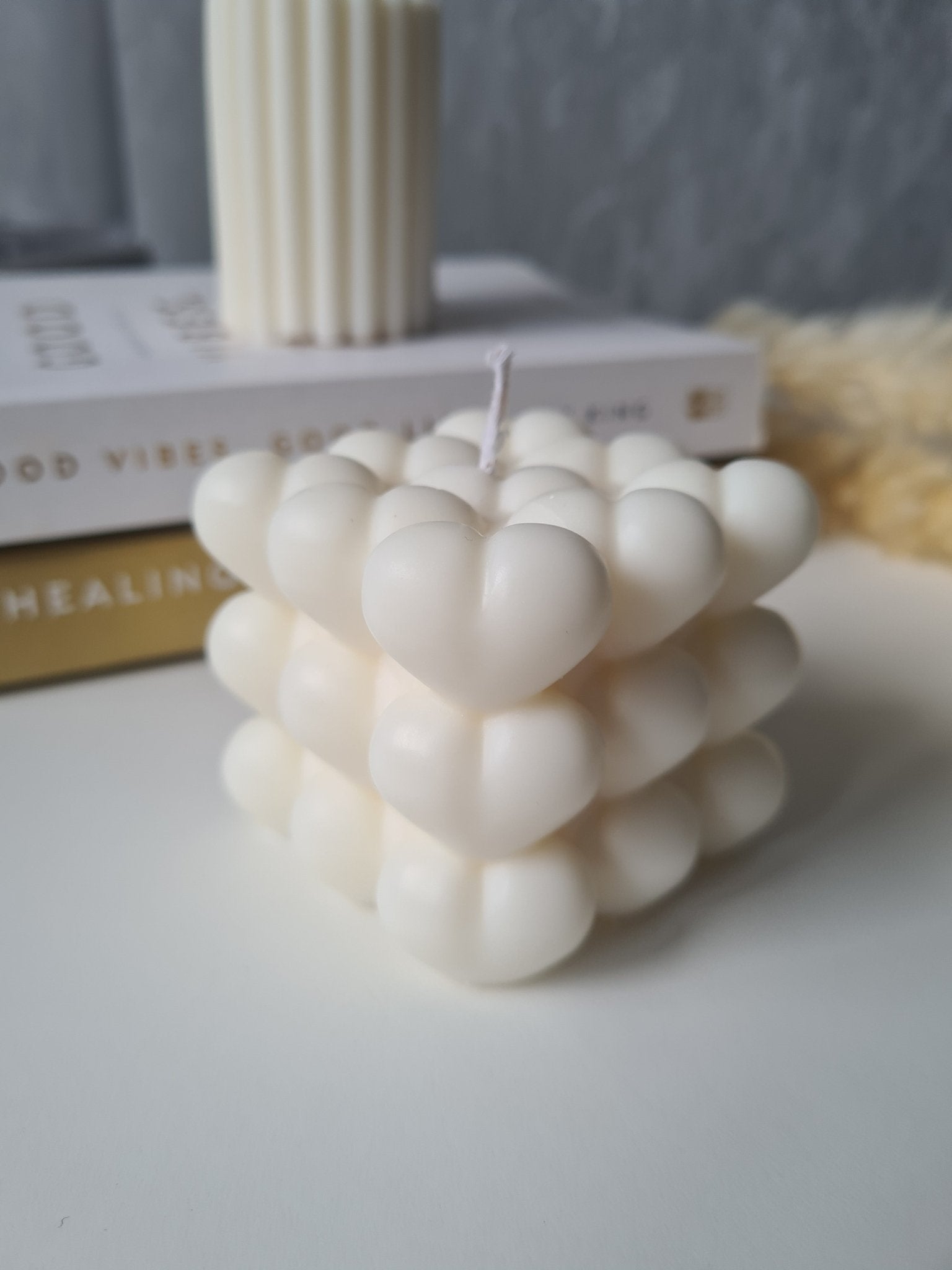 Bubble Heart Candle - Chilo Chic