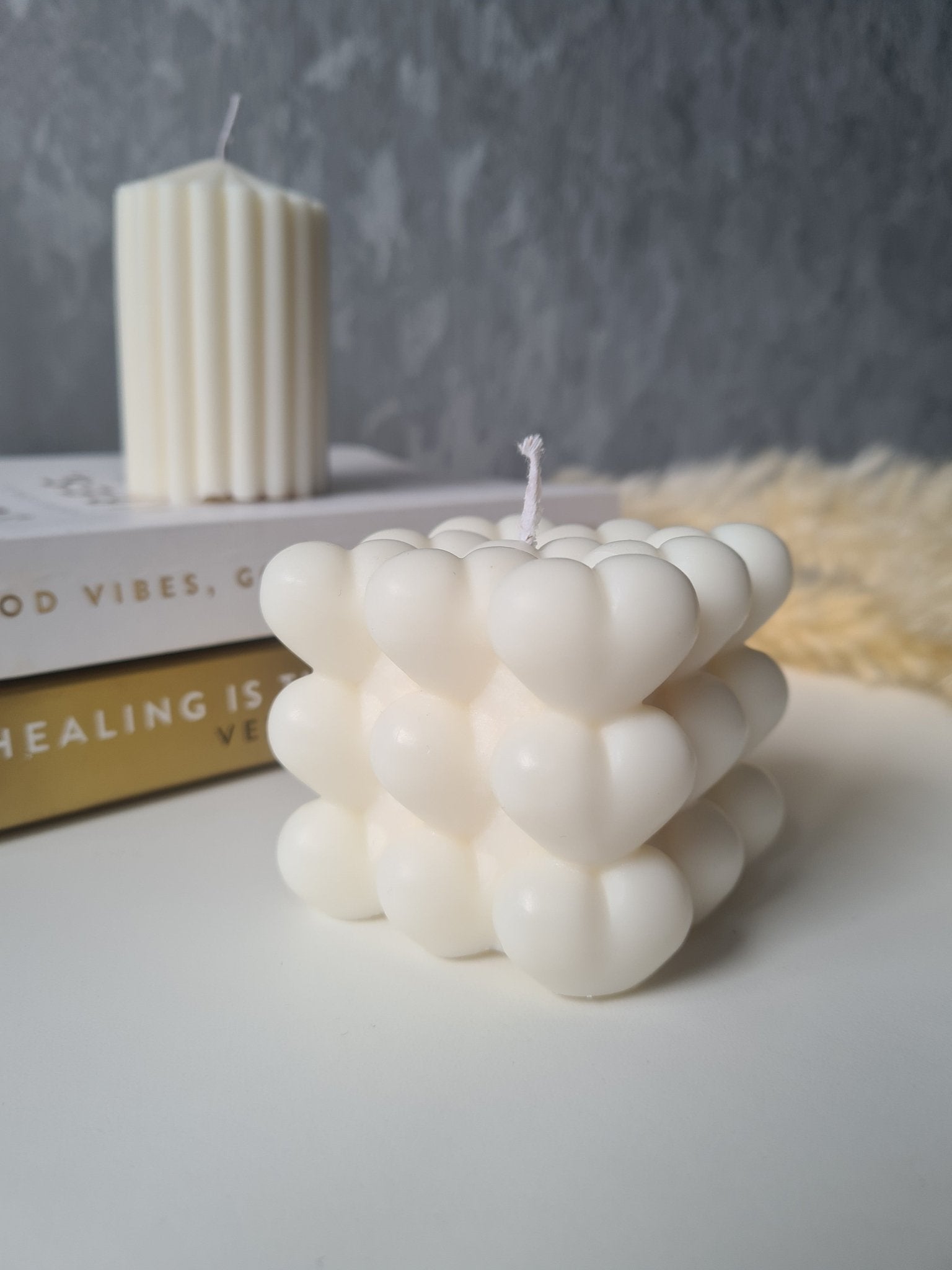 Bubble Heart Candle - Chilo Chic