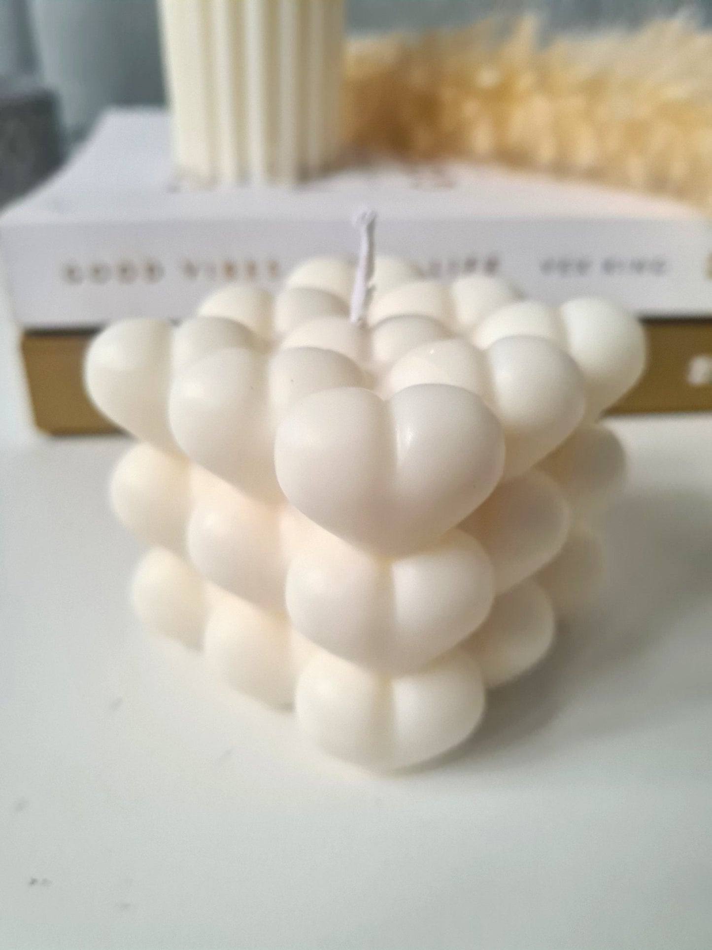 Bubble Heart Candle - Chilo Chic