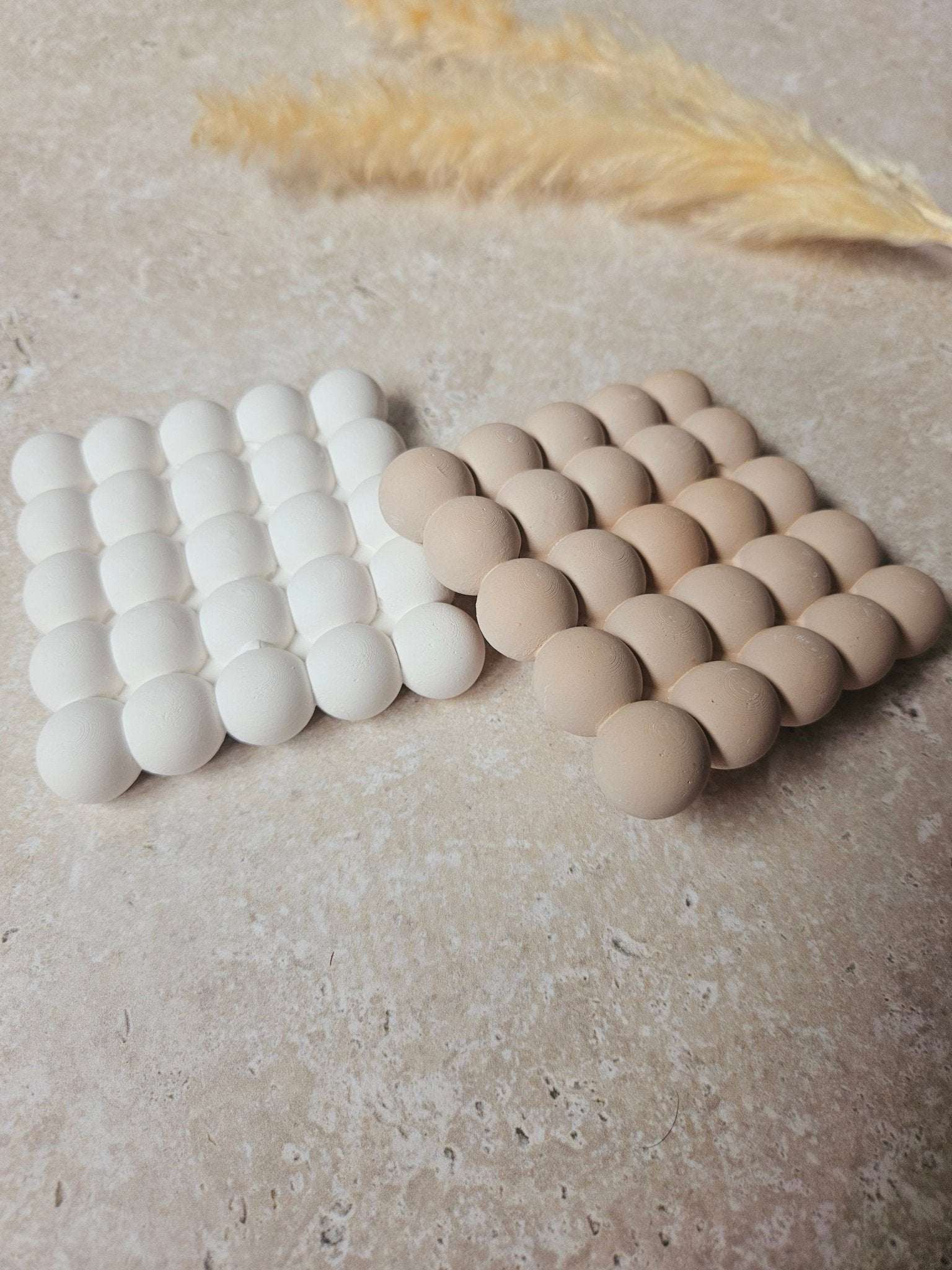 Concrete bubble coaster - Chilo Chic