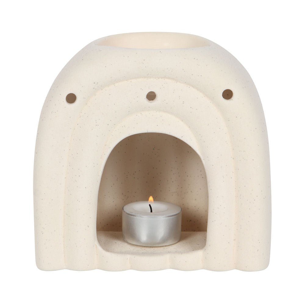 Cream Speckle Arch Oil Burner - Chilo Chic