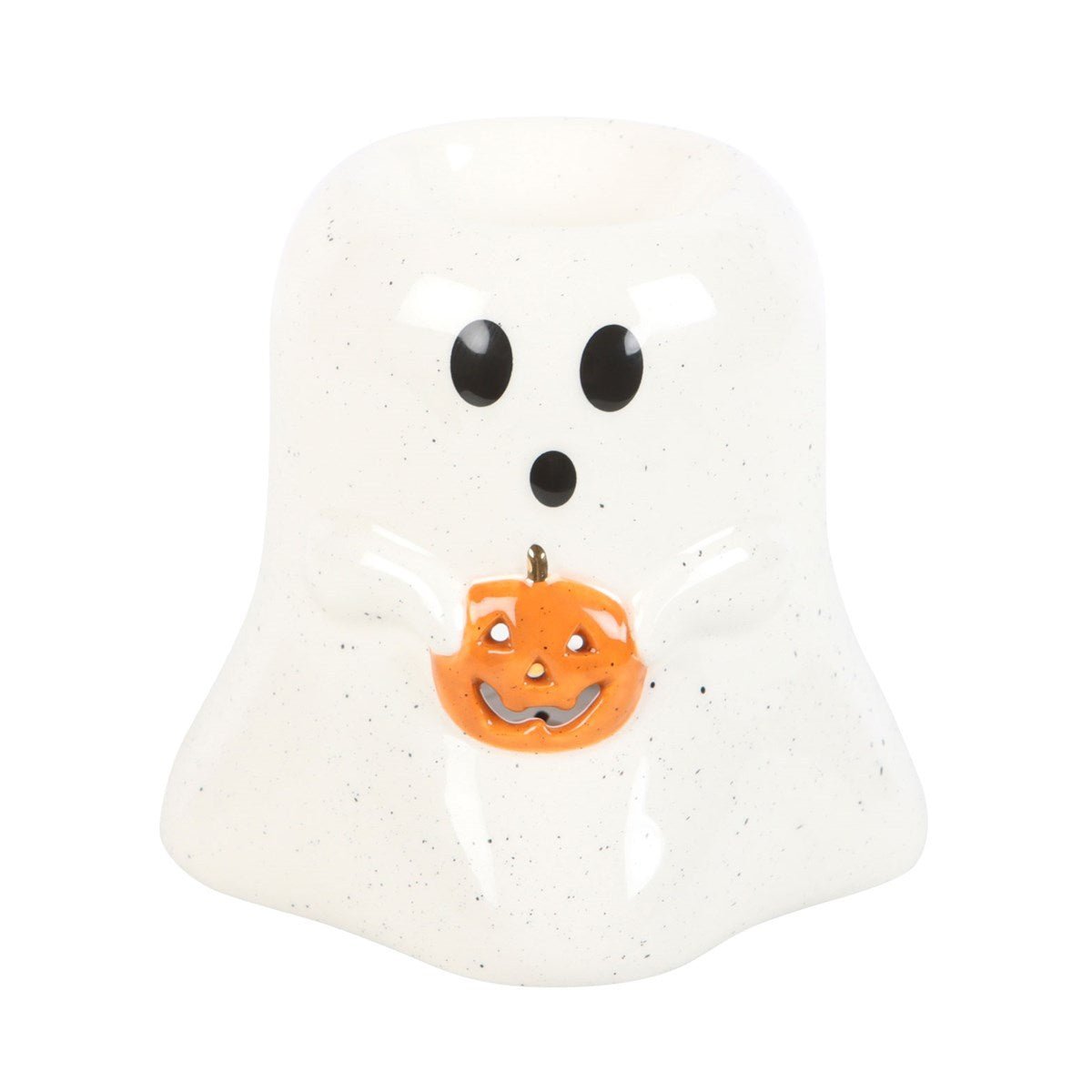 Ghost Shaped Oil Burner with Pumpkin - Chilo Chic