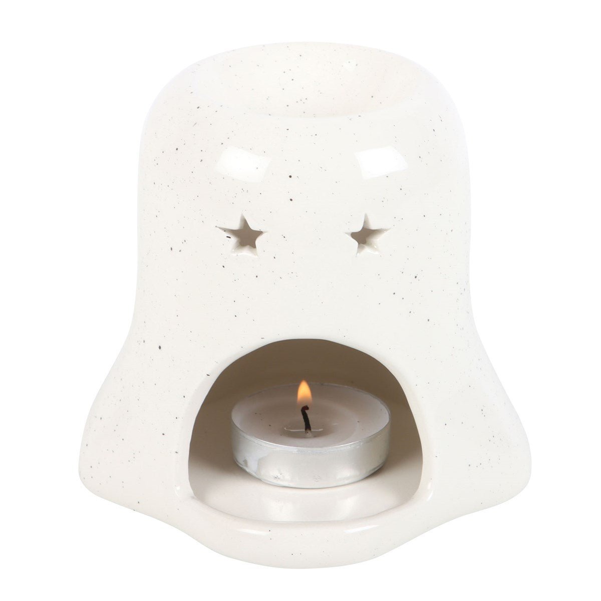 Ghost Shaped Oil Burner with Pumpkin - Chilo Chic