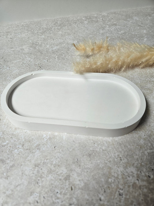 Oval Concrete Tray - Chilo Chic