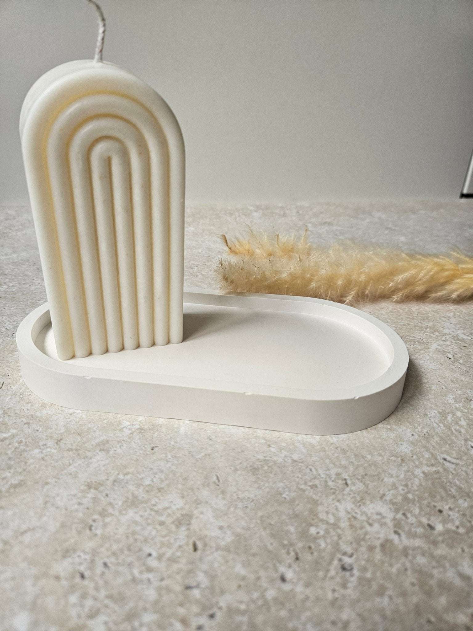 Oval Concrete Tray - Chilo Chic