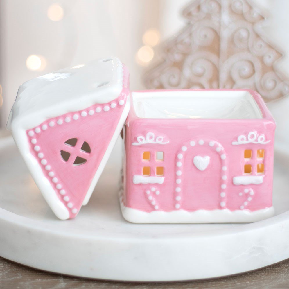 Pink Gingerbread House Oil Burner - Chilo Chic