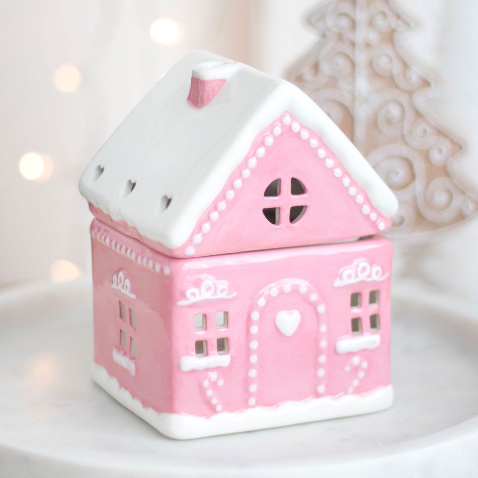 Pink Gingerbread House Oil Burner - Chilo Chic