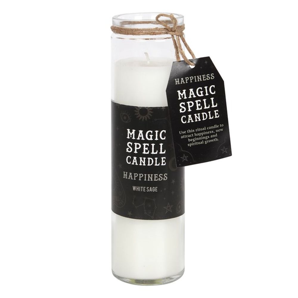 White Sage 'Happiness' Spell Tube Candle - Chilo Chic