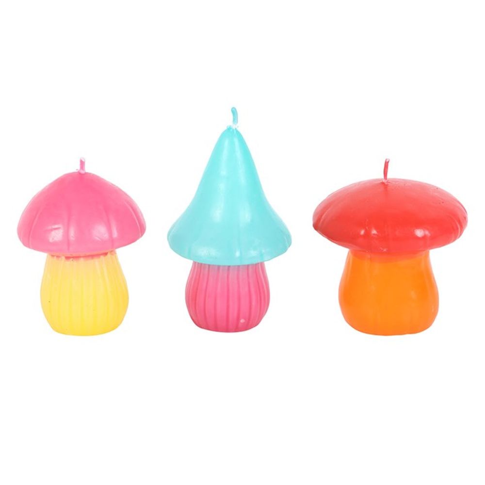 Set of 3 Mushroom Shaped Candles - Chilo Chic