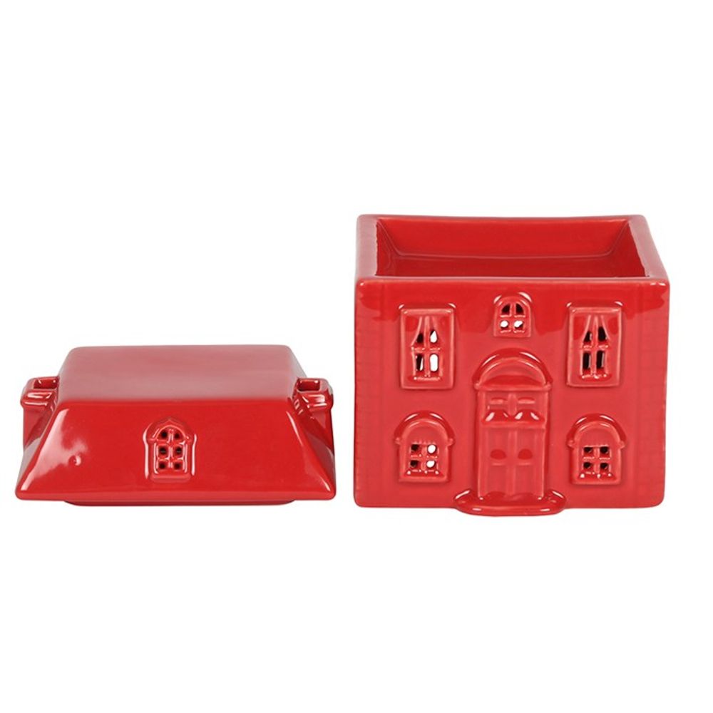 Red Ceramic House Oil Burner - Chilo Chic