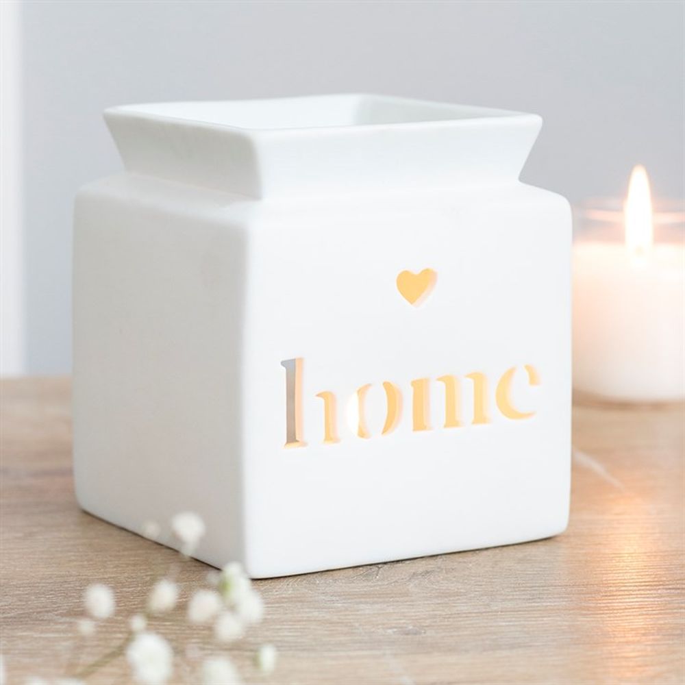 White Home Cut Out Oil Burner - Chilo Chic