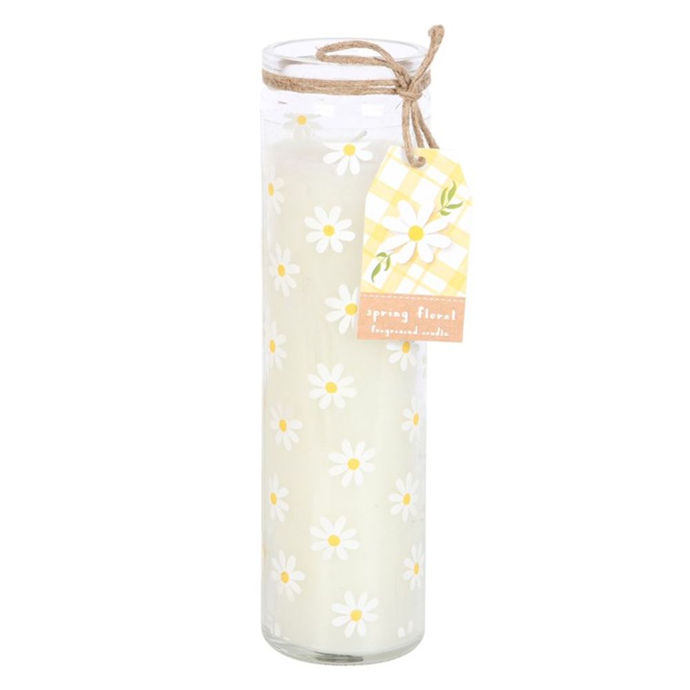 White Daisy Tube Candle - Chilo Chic