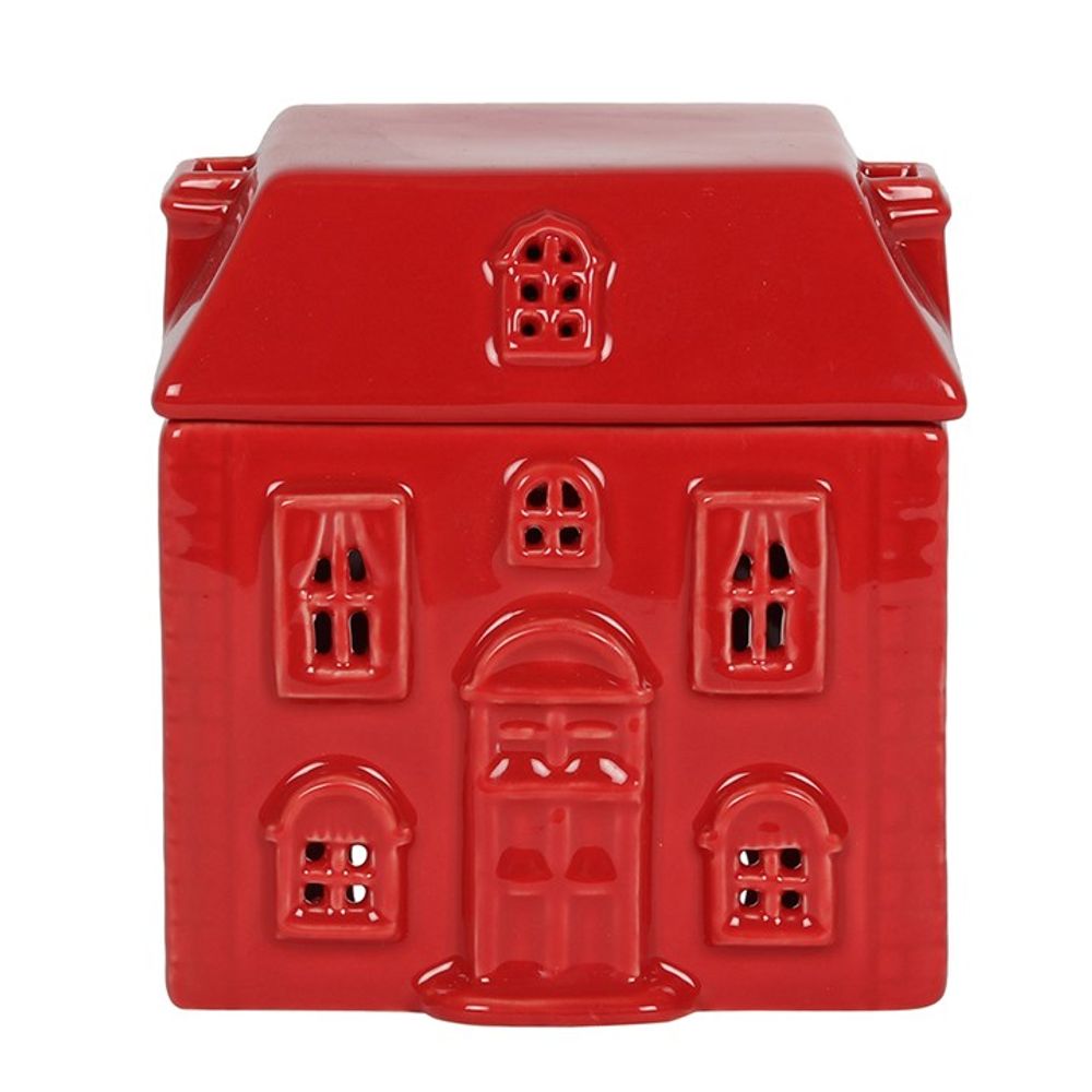 Red Ceramic House Oil Burner - Chilo Chic