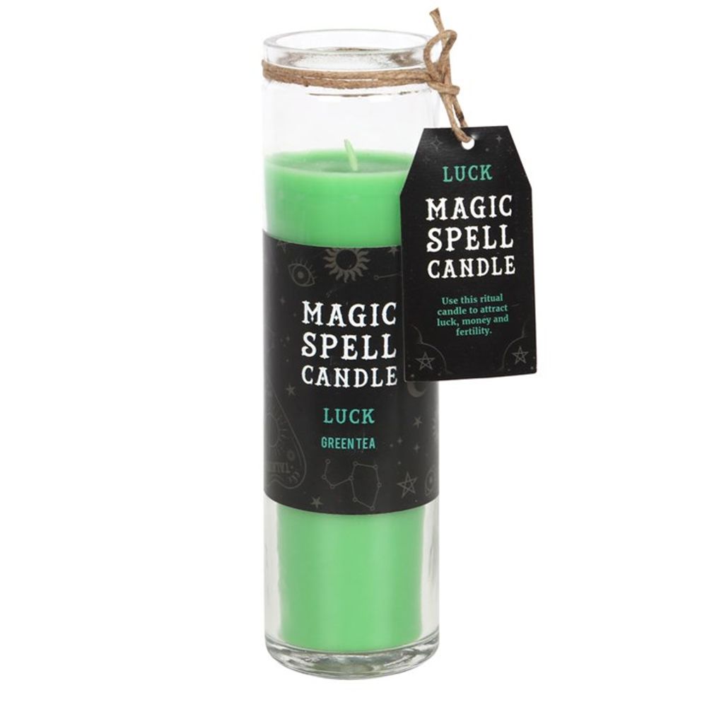 Green Tea 'Luck' Spell Tube Candle - Chilo Chic