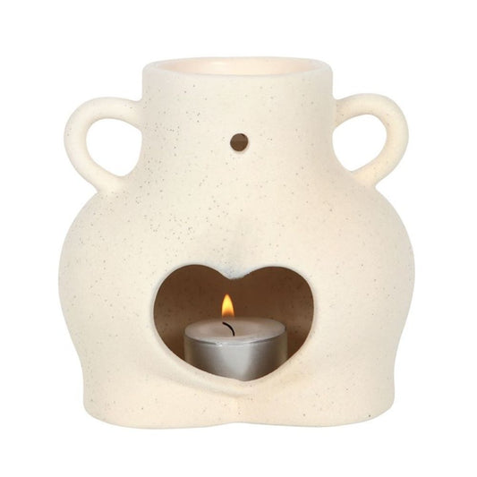 Cream Speckle Bum Oil Burner