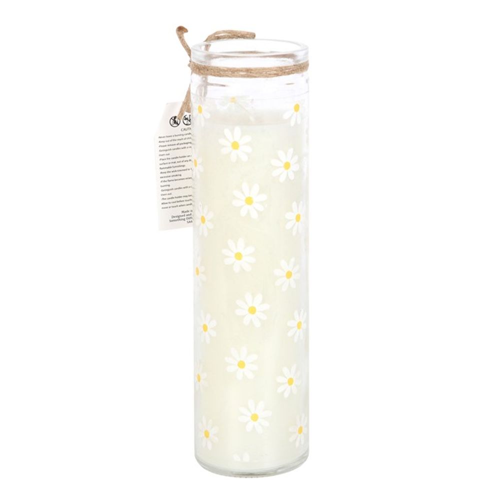 White Daisy Tube Candle - Chilo Chic