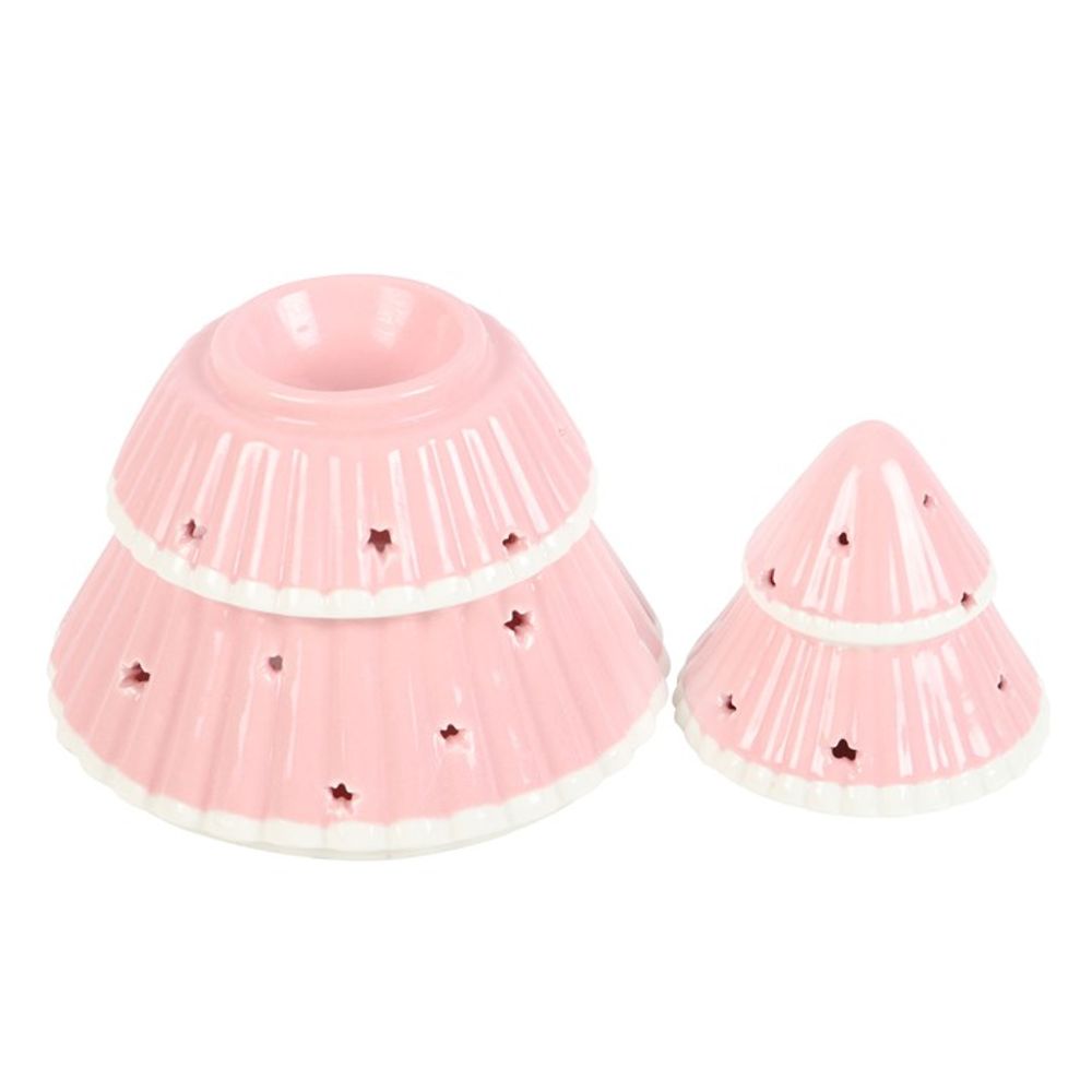 Pink Christmas Tree Oil Burner - Chilo Chic