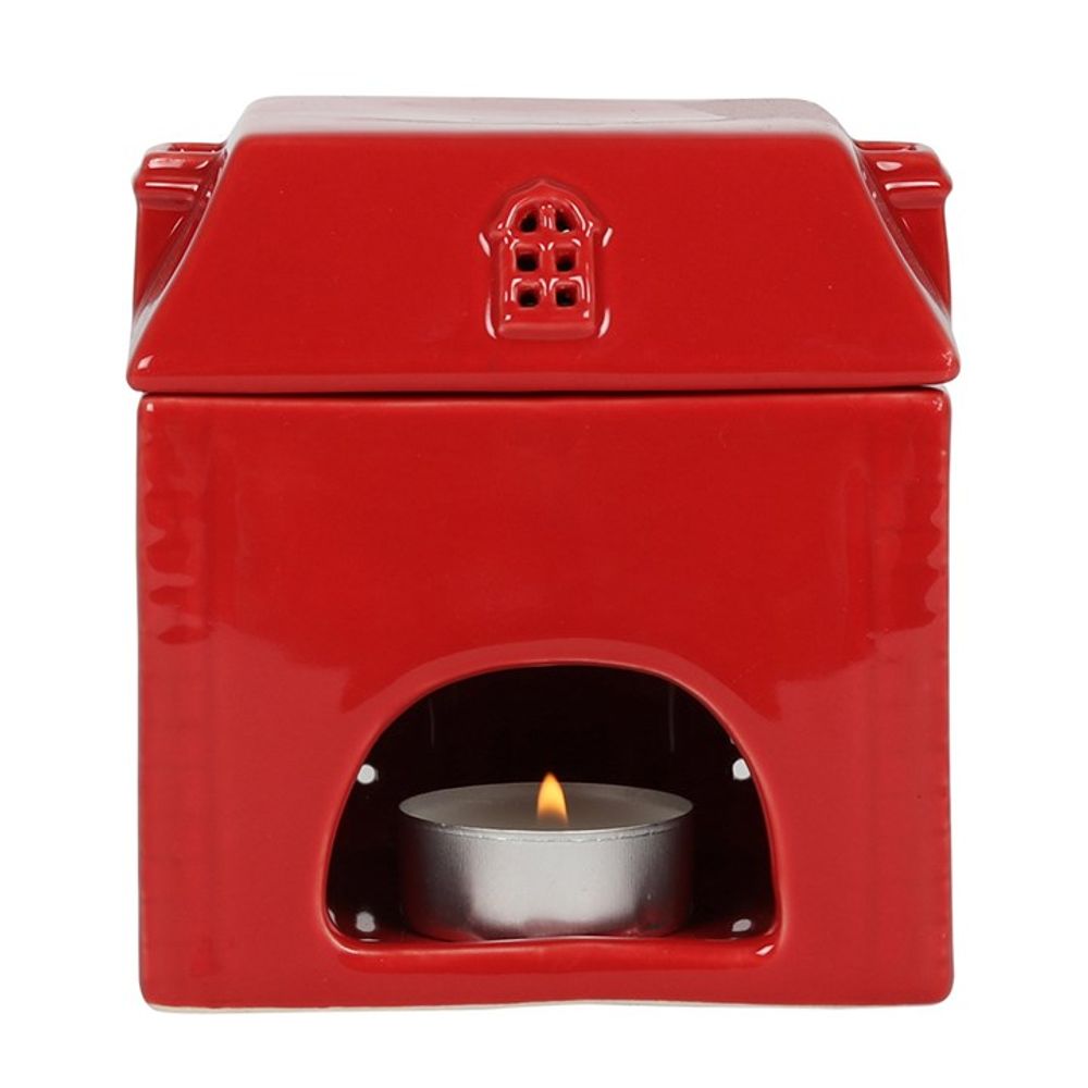 Red Ceramic House Oil Burner - Chilo Chic