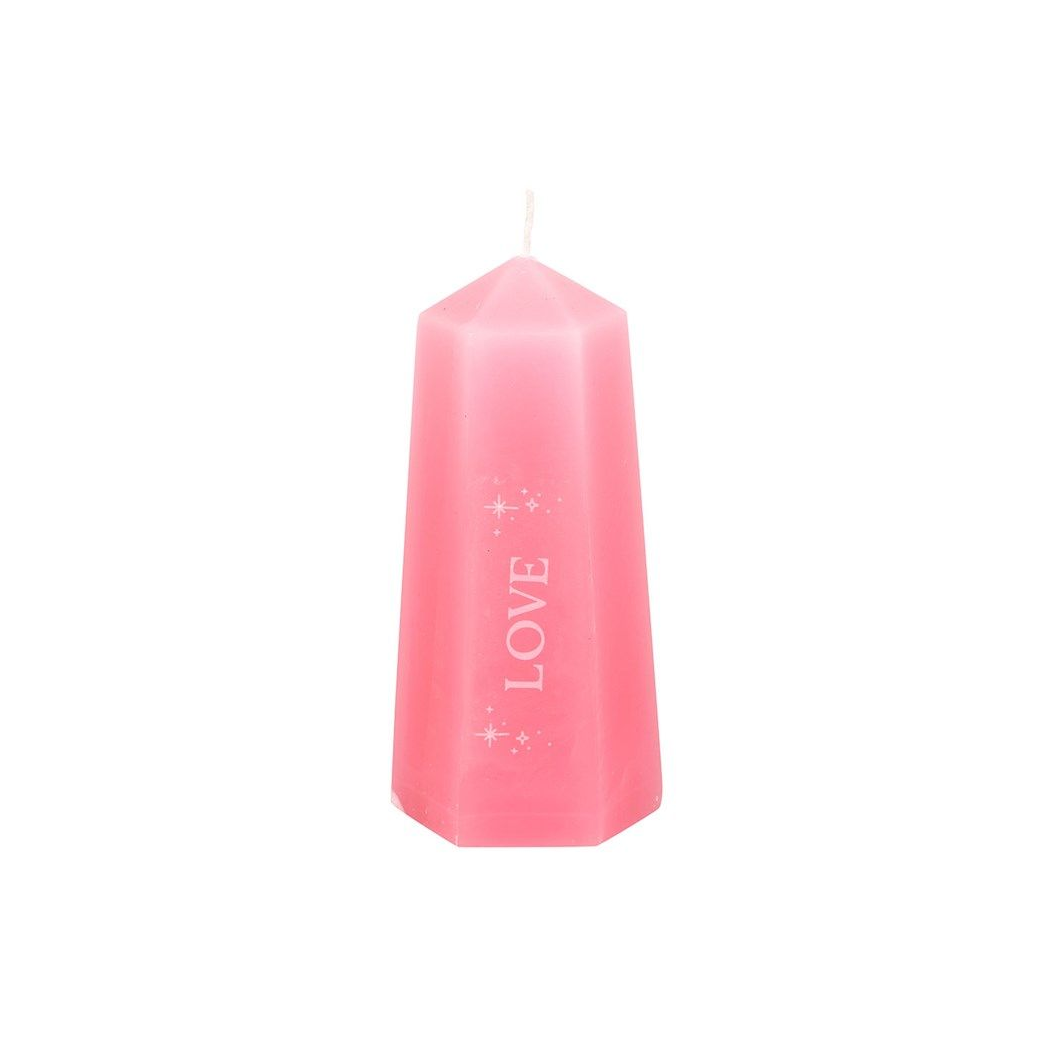 Love Crystal Candle with Rough Rose Quartz - Chilo Chic