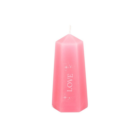 Love Crystal Candle with Rough Rose Quartz - Chilo Chic