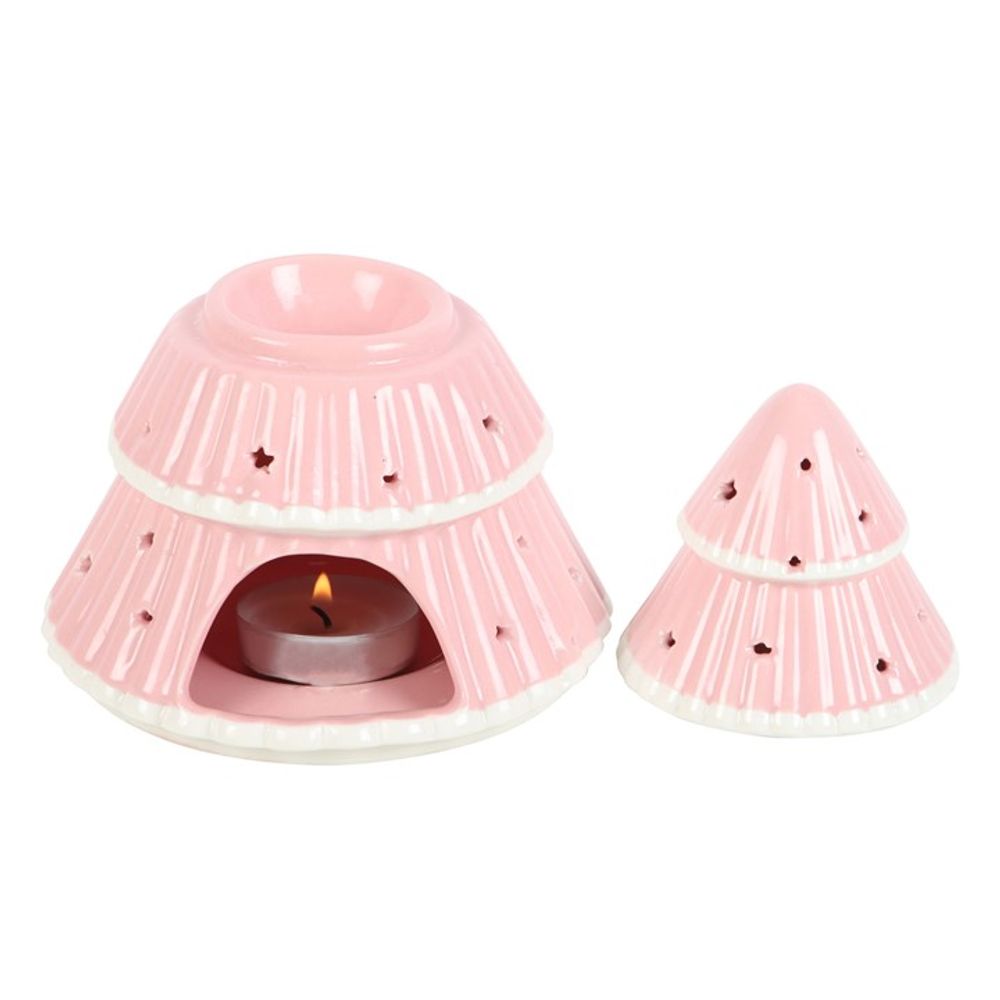 Pink Christmas Tree Oil Burner - Chilo Chic