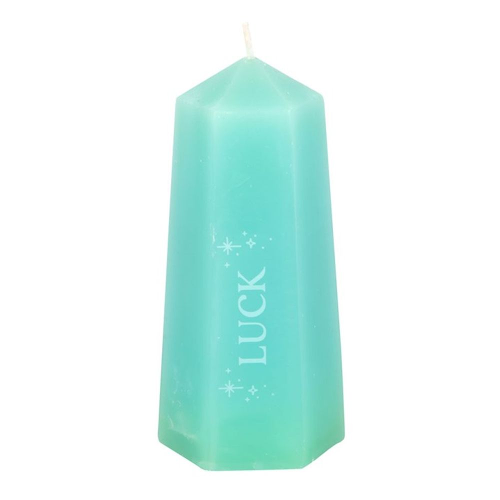 Luck Crystal Candle with Rough Green Aventurine - Chilo Chic