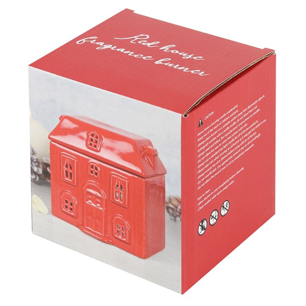 Red Ceramic House Oil Burner - Chilo Chic