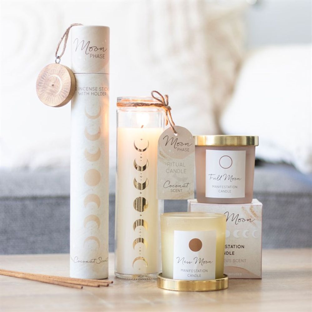 Moon Phase Coconut Tube Candle - Chilo Chic