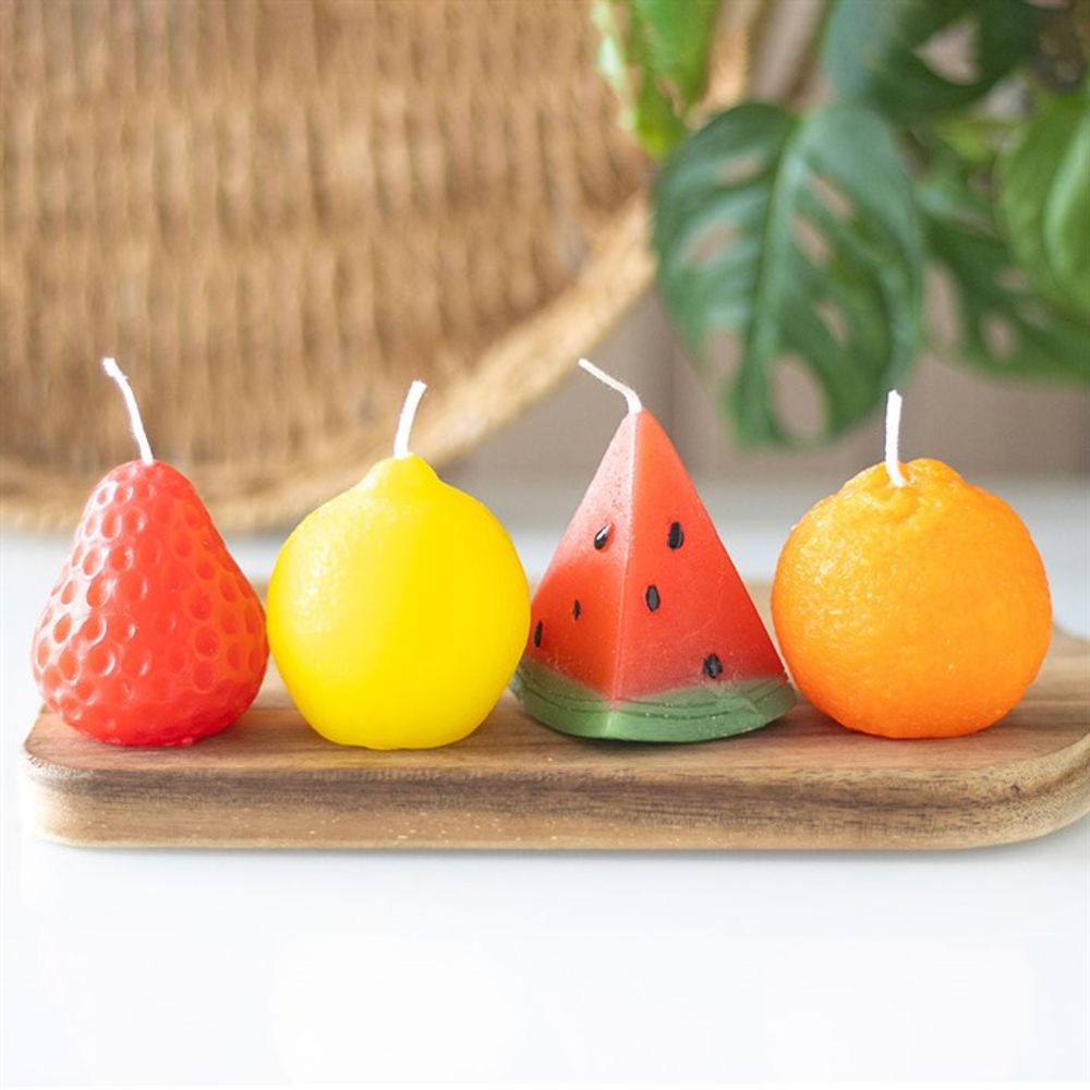 Set of 4 Fruit Shaped Candles - Chilo Chic