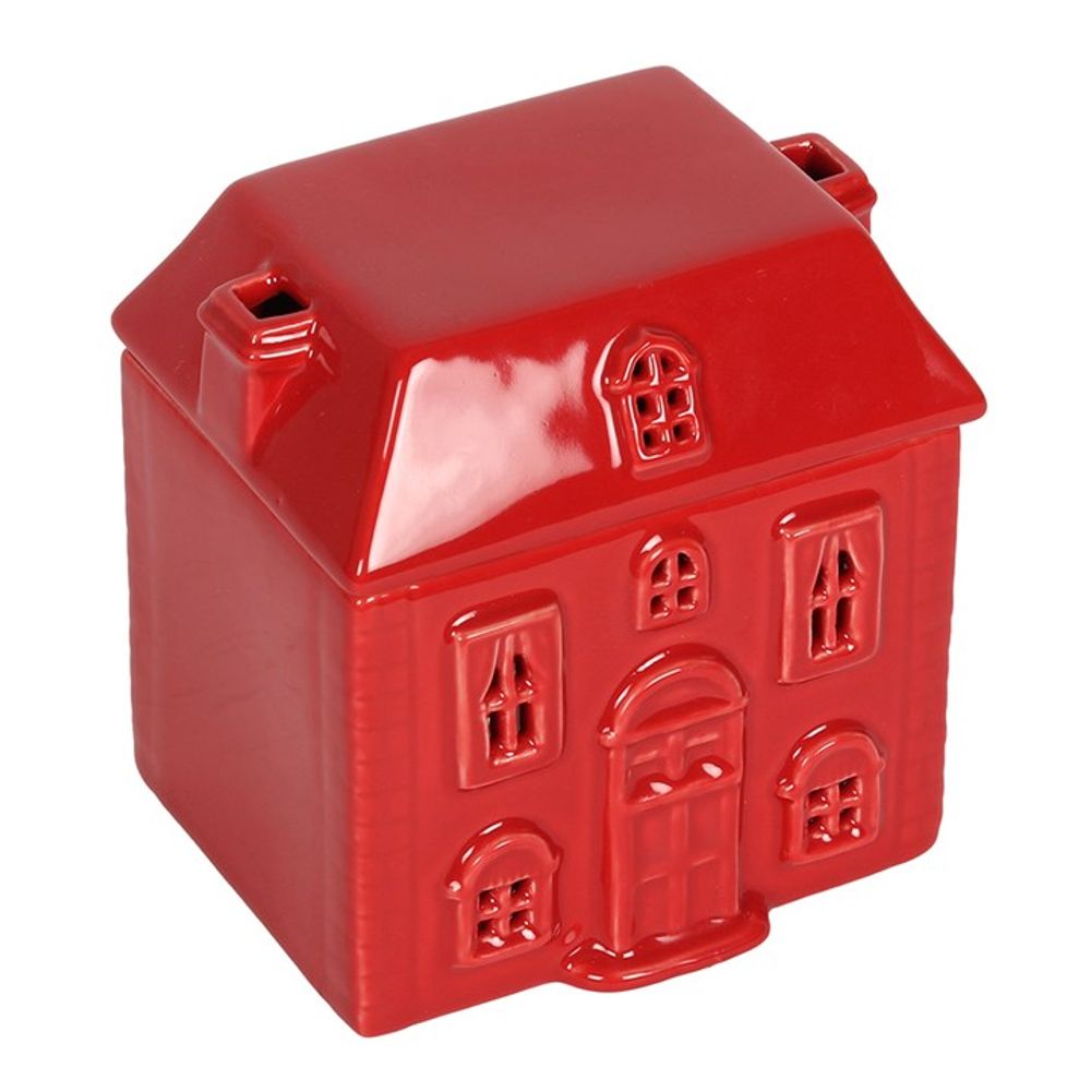 Red Ceramic House Oil Burner - Chilo Chic