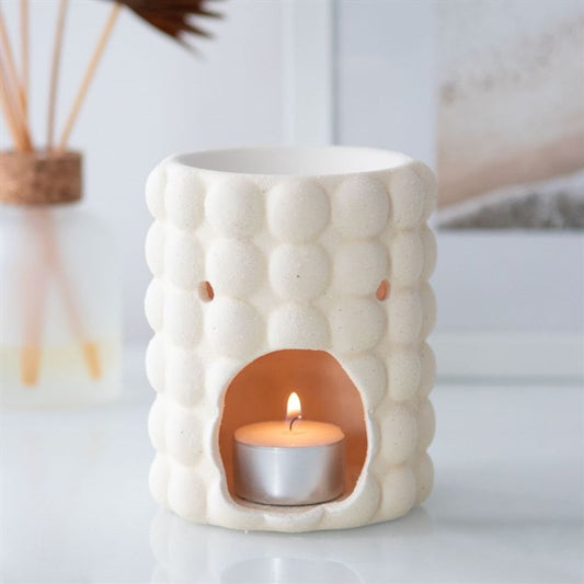 Cream Speckle Bubble Oil Burner - Chilo Chic