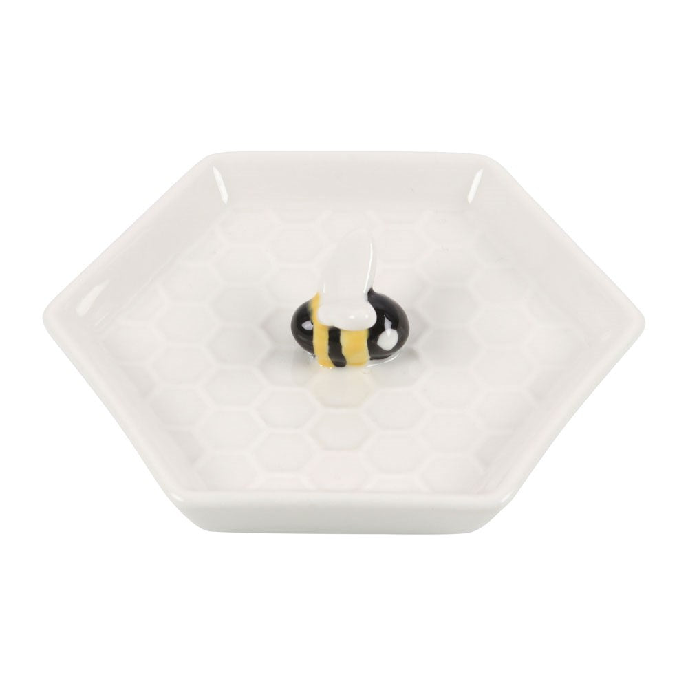 Bee Hexangonal Trinket Dish